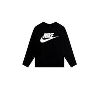 NIKE FD2992-010 K NSW CLUB FLC CREW LS HBR Sweatshirt Unisex BLACK/WHITE Size M