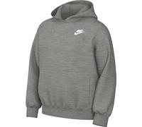 NIKE FD3001-063 K NSW CLUB FLC HDY LBR Sweatshirt Unisex DK GREY HEATHER/WHITE Size M+