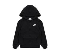 NIKE FD3017-010 K NSW CLUB FT HD FZ LS LBR Sweatshirt Unisex BLACK/WHITE Size XL