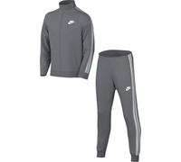 NIKE FD3061-084 K NSW TRACKSUIT POLY TAPED FZ Jacket Unisex SMOKE GREY/WHITE Size XS
