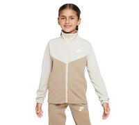 NIKE FD3067-072 K NSW TRACKSUIT POLY FZ HBR Jacket Unisex LIGHT BONE/KHAKI/WHITE Size XS