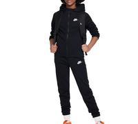 NIKE FD3072-010 K NSW TRACKSUIT POLY HD FZ LBR Jacket Unisex BLACK/BLACK/WHITE Size XS