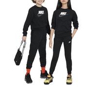NIKE FD3090-010 K NSW TRACKSUIT POLY CREW HBR Jacket Unisex BLACK/WHITE/WHITE Size XL