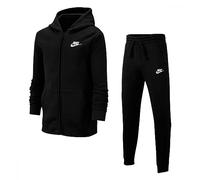 Nike Club Fleece Full Zip Tracksuit Junior - Black 10-12Y