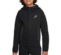NIKE FD3285-010 B NSW TECH FLC FZ Sweatshirt Boy's BLACK/BLACK/BLACK Size M