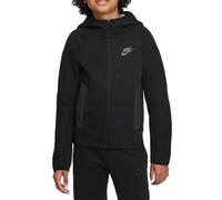 NIKE FD3285-010 B NSW TECH FLC FZ Sweatshirt Boy's BLACK/BLACK/BLACK Size XL