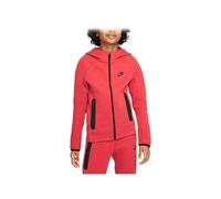 NIKE FD3285-672 B NSW TECH FLC FZ Sweatshirt Boy's LT UNIV RED HTR/BLACK/BLACK Size XL