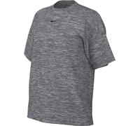 NIKE Women's W NSW TEE ESSNTL LBR T-Shirt, DK Grey Heather/Black, M