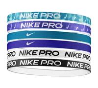 Nike Flex Classic Headband (Pack of 6) - Black/White/Blue - Black/White/Blue - One Size