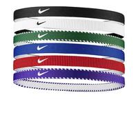 Nike Flex Classic Headbands 6PK Elastic Hair Bands Sport Game Royal (6 Units)