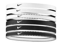 Nike Flex Classic Headbands 6PK Elastic Hair Bands Sport W/B (6 Units)