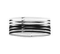 Nike Flex Classic Slim Headbands 6 Pack White/Black - Ideal for Running and Training