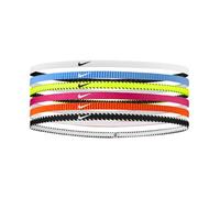 Nike Flex Classic Slim Headbands 6PK Thin Elastic Hair Bands Sport Volt (6 Units)