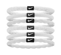 Nike Flex Hair Tie (Pack of 6) - White/Black - White/Black