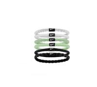 Nike Flex Hair Ties (Pack of 6) - White/Vapor Green/Black - One Size - White/Vapor Green/Black