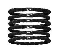Nike Flex Soft Stretch Hair Ties 6 Pack White & Green