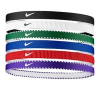 Nike Flex Classic Headbands 6PK Elastic Hair Bands Sport Game Royal (6 Units)