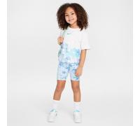 Nike Flow-Ral Younger Kids' 2-Piece Printed Bike Shorts Set - Blue - Cotton 6