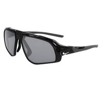 Nike Flyfree IU4703 Sports Sunglasses Running Training Outdoor Performance Sunglasses, Black/Silver Flash/Volt, One Size