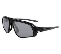 Nike Flyfree IU4703 Sports Sunglasses Running Training Outdoor Performance Sunglasses, Black/Silver Flash/Volt, One Size