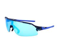 Nike Flyfree Shield P IU8034 Sports Sunglasses Running Training Outdoor Performance Sunglasses, Mat Obsidian/Polar Ble Mir/Road, One Size