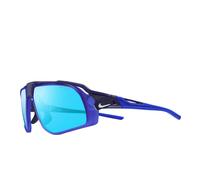 Nike Flyfree Sunglasses in Matte Navy/Blue Mirror/Low Light Volt