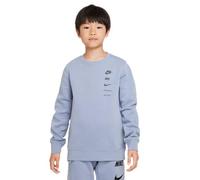 NIKE FN7711-493 B NSW SI FLC CREW BB Sweatshirt Boy's ASHEN SLATE Size L