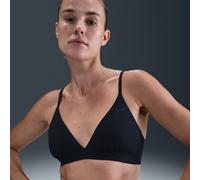 Nike Form Women's Light-Support Non-Padded Triangle Sports Bra - Black - Polyester/Elastane XS