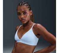 Nike Form Women's Light-Support Non-Padded Triangle Sports Bra - Blue - Polyester/Elastane XXS