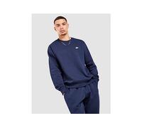 Nike Club Men's Fleece Crew - Blue - Cotton/Polyester XS