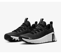 Nike Free Metcon 6 Workout Trainers - Black White - Size UK 6.5 - FJ7126-001