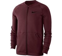 NIKE Full Zip Fleece Jacket - Night Maroon/Night Maroon, Small