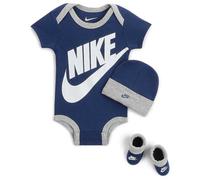 NIKE Futura Logo Bodysuit Set - Blue Void, 86/92