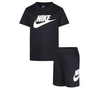 NIKE Futura Sport Splash Tee, Glittered Logo Short Sleeve T-Shirt (36F269-023) (2/3 Years, Black)