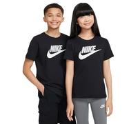 NIKE Boy's K NSW TEE Futura HBR T-Shirt, Black, 158-170