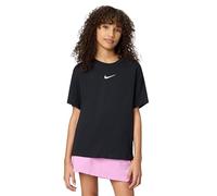 NIKE Girls' G NSW TEE BOY ESSNTL LBR T-Shirt, Black, 134-140