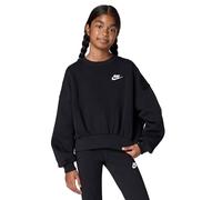 Nike Girls' Club Crop Crew Sweatshirt Junior - Black 8-10Y