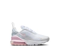 Nike Girls Air Max 270 Slip-On Cushioned Sports Trainers, White/Pink Foam-Lt Smoke Grey, Size 11 Younger White/Pink Foam-Lt Smoke Grey