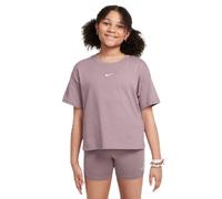 Nike Girl's Boxy Essntl Lbr T-Shirt, Taupe Grey, 12/13 Years