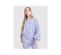 Nike Girls' Club Crop Crew Sweatshirt Junior - Purple 8-10Y