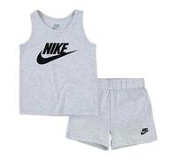 Nike Girls Club Top & Shorts Set - White - White - 4 Years