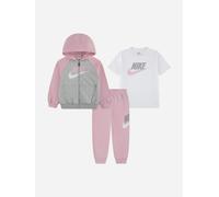 Nike Girls Colourblock HBR Tracksuit in Pink - Pink - 18 months