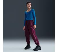 Nike Girls' Dri-FIT Fleece Trousers - Red - Cotton/Polyester M