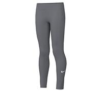 Nike Girl's Dri-fit One Full Length Tight, Smoke Grey/White, 8-10 Years