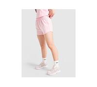 Nike Junior Girls Training Dri-FIT High Waisted Woven Training Shorts, Med Soft Pink/White, Size Xl=13-15 Years Med Soft Pink/White