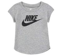 NIKE Girl's Futura S/S T-Shirt, Dk Grey Heather, 24 Months
