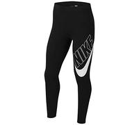 NIKE Girl's G Nsw Favorites Gx Legging Sport Trousers, Black/(White) (C/O), L UK