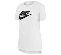 NIKE Girl's G Nsw Tee Dptl Basic Futura T Shirt, White/Black, Small