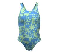 Nike Girls Hydrastrong Multi Print Fastback Swimsuit - Vapor Green - Large