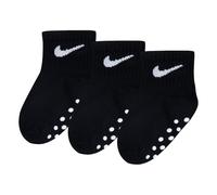 Nike Girls Kids' Toddler Ankle Gripper Socks (3 Pairs) (Us, Age, 6 Months, 12 Tan/Grey/Teal) Shirt, Multi/Black, 0 Months EU